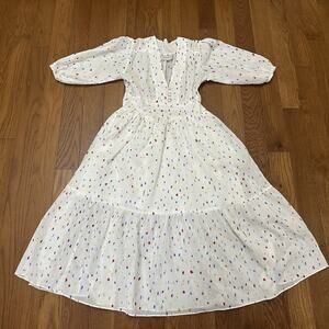 The Story Of Dress AU 8 US 4 Womens Confetti Artsy‎ Prairie Romantic Maxi Dress